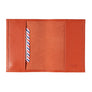 Louis Grained Leather Passport Holder Coral Bohemian Personalized