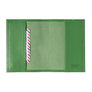 Louis Grained Leather Passport Holder Meadow Green