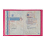 Louis Grained Leather Passport Holder Vie en Rose