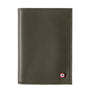Albert Cuir Vintage Grand portefeuille Bois Vert personnalisé