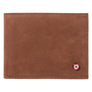 Arthur Fish Leather and Nubuck Leather Italian Wallet Burnished Earth