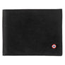 votre portefeuille italien simplifié homme, en cuir nubuck et poisson noir. Avec 7 rangements pour cartes, rangement pour pièce de monnaie et billet. Egalement disponible en cuir de vachette, lisse et vintage L'Armorie, spécialisée dans l'accessoire pour homme, artisanal et 100% Made in France