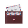 Georges 2.0 Cuir Végétal porte-cartes Vigne Rouge