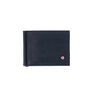 Hector Cuir Nubuck Portefeuille Italien Pince à Billets Lune Bleue