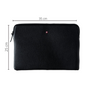 Gabriel Computer Bag Black Grained Leather is Black