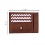 PAUL Cuir lisse Porte-cartes Terre Brunie