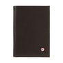 VICTOR Smooth leather junior wallet Terre Brunie personalized