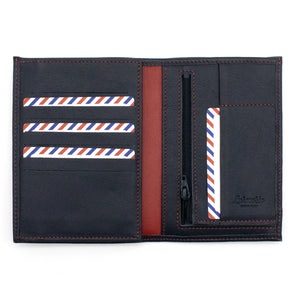 ALBERT - For the Élysée wallet Smooth leather Blue Moon