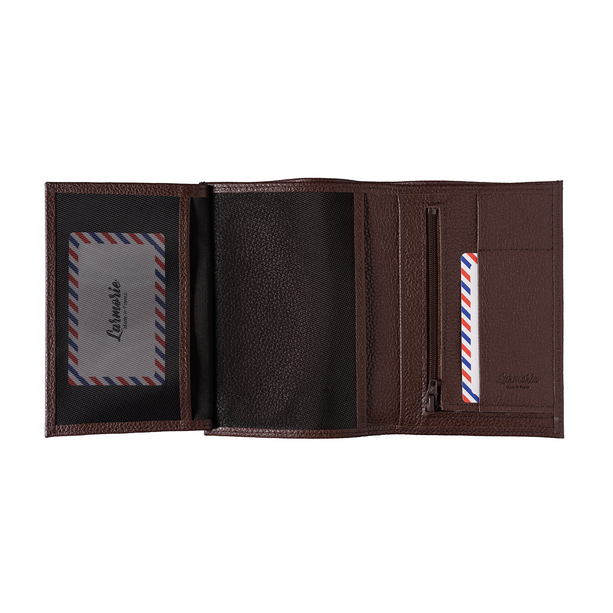 Albert Grained Leather Large Burnished Earth Wallet