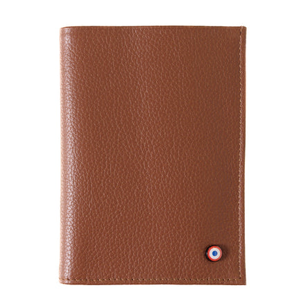 Albert Grained Leather Large Personalized Burnished Earth Wallet