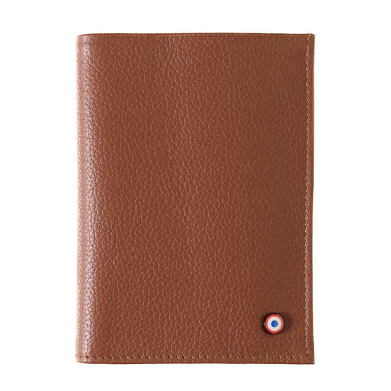 Albert Cuir Grainé Grand portefeuille Châtaigne Boisée