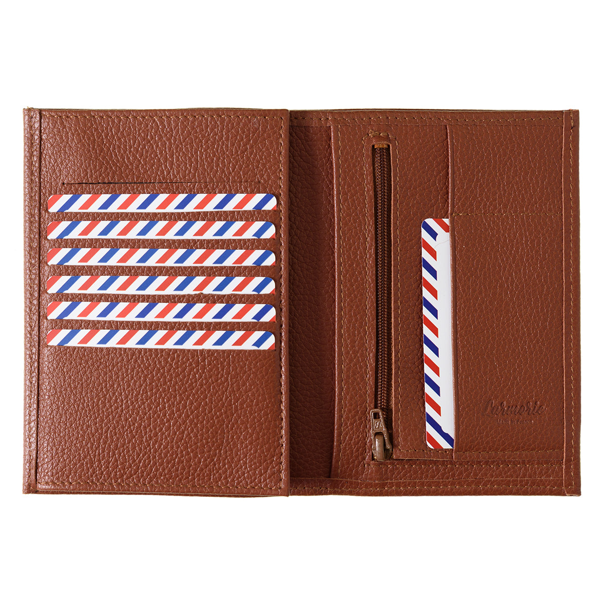 Albert Grained Leather Large Personalized Burnished Earth Wallet