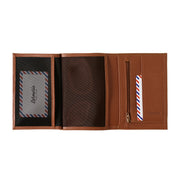 Albert Grained Leather Large Personalized Burnished Earth Wallet