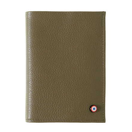 Albert Cuir Grainé Grand portefeuille Café Viennois personnalisé