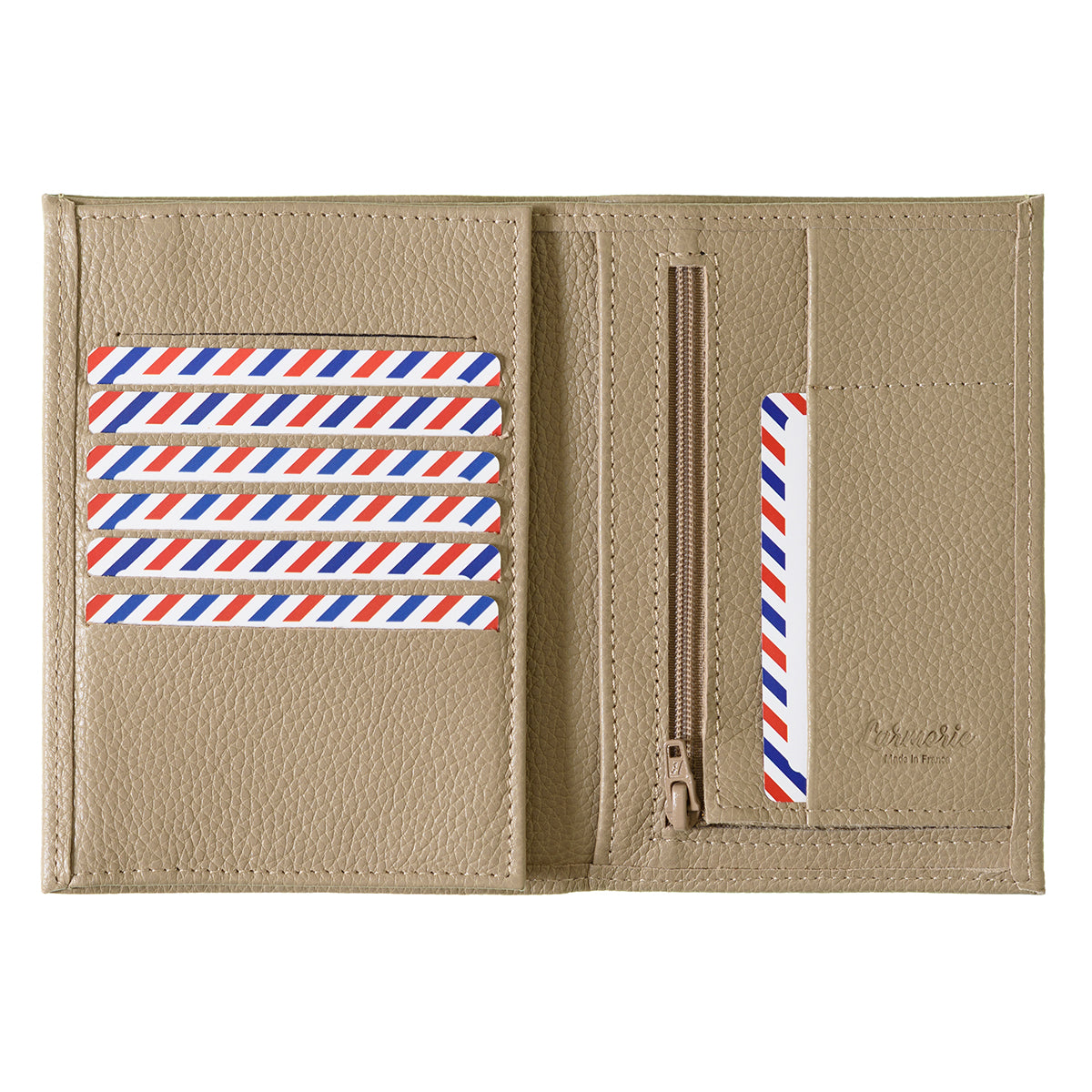 Albert Cuir Grainé Grand portefeuille Riz Arborio personnalisé