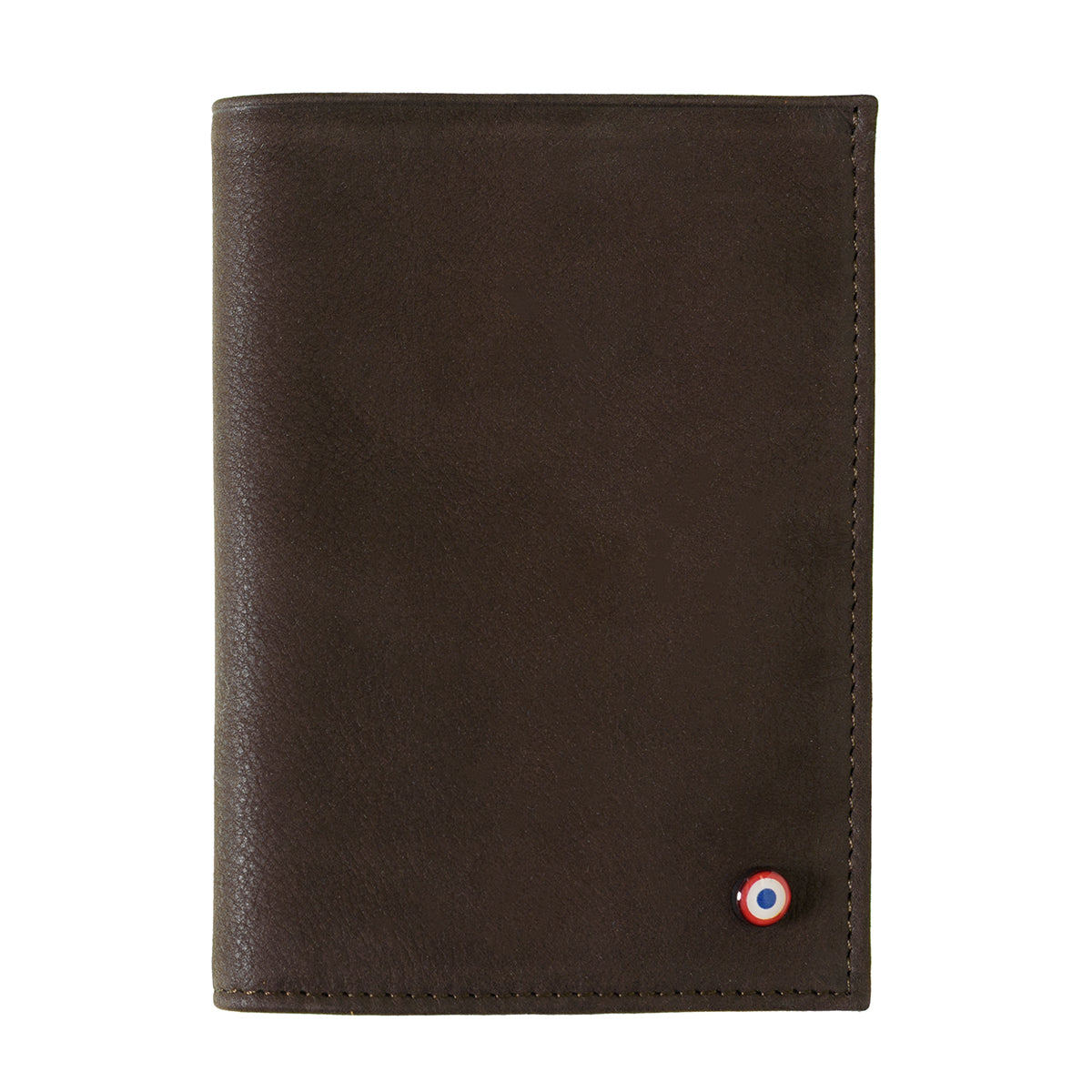 Albert Grained Leather Large Burnished Earth Wallet