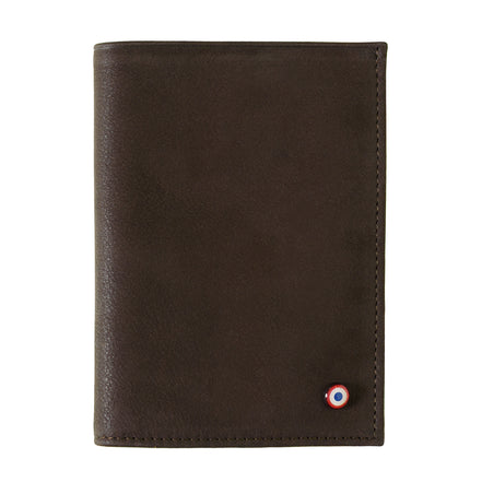 Albert Grained Leather Large Burnished Earth Wallet