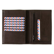 Albert Grained Leather Large Burnished Earth Wallet