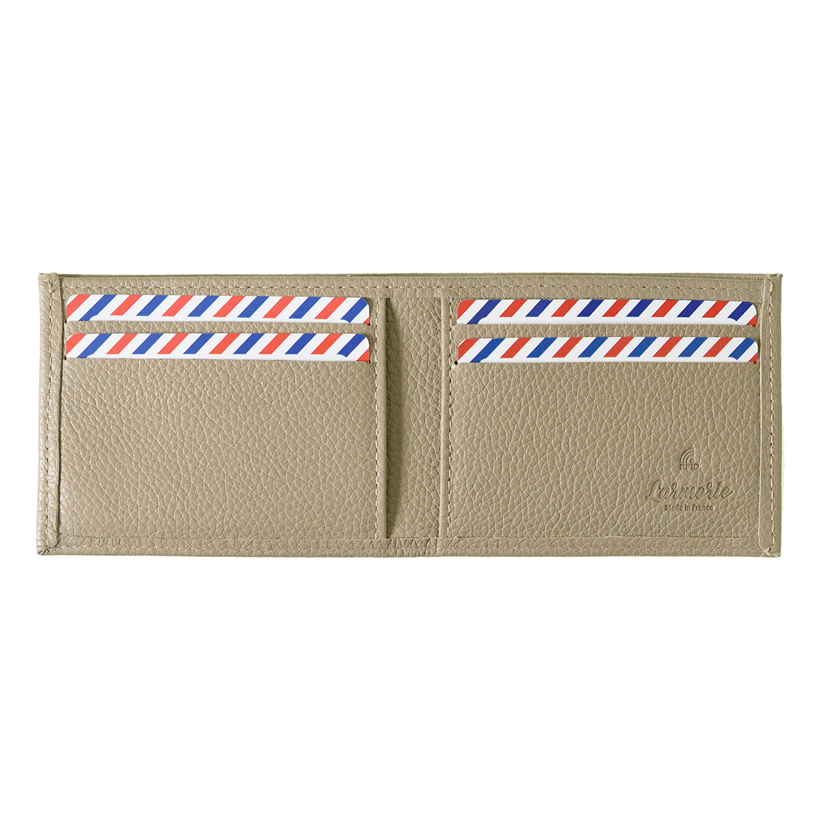Albert Grained Leather Large Burnished Earth Wallet