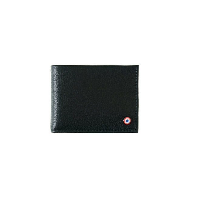 Anatole Cuir Grainé portefeuille RFID Noir c'est Noir