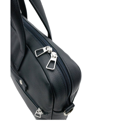 ANTOINE - For the Élysée briefcase Grained leather Blue Moon