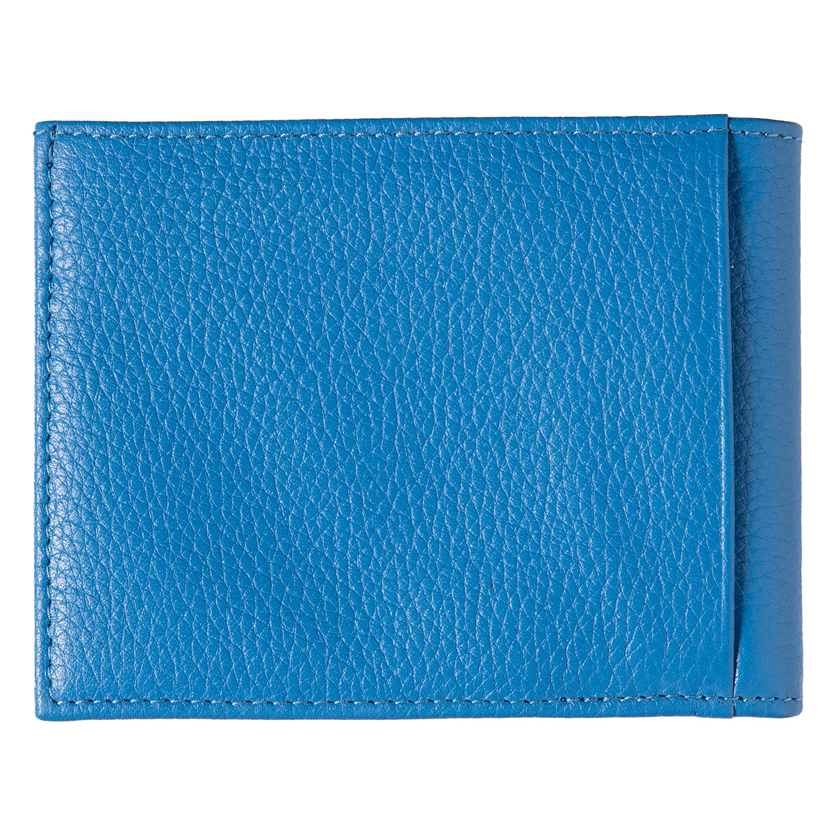 ARTHUR 2.0 Cuir Grainé Portefeuille Italien Ciel Bleu Personnalisé