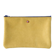 CAMILLE Cuir de vachette Upcyclé Soleil Jaune