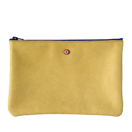 CAMILLE Cuir de vachette Upcyclé Soleil Jaune