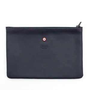 CAMILLE - For the Élysée pouch Smooth leather Blue Moon Personalized