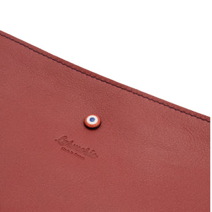 CAMILLE - For the Élysée pouch Smooth leather Red Vine Personalized