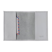 Louis Cuir Grainé Porte Passeport Flocon Blanc Personnalisé