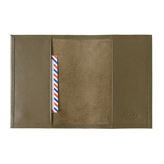 Louis Cuir Grainé Porte Passeport Café Viennois