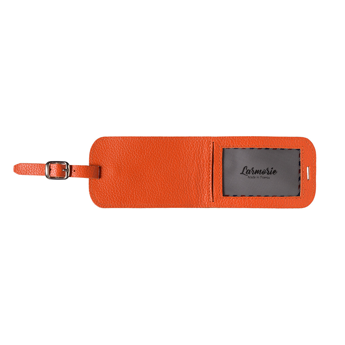 Jules Cuir Grainé Porte-adresse Corail Bohème Personnalisé