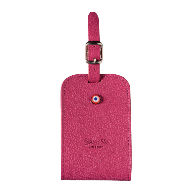 Jules Cuir Grainé Porte-adresse Vie en Rose Personnalisé