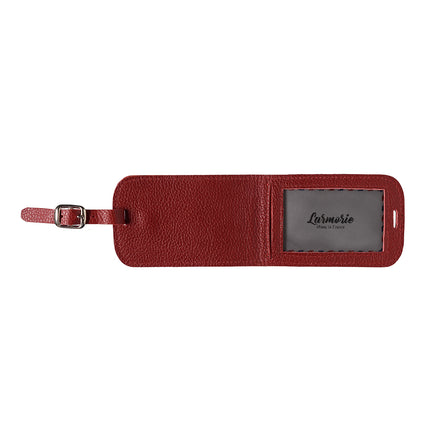 Jules Cuir Grainé Porte-adresse Vigne Rouge Personnalisé