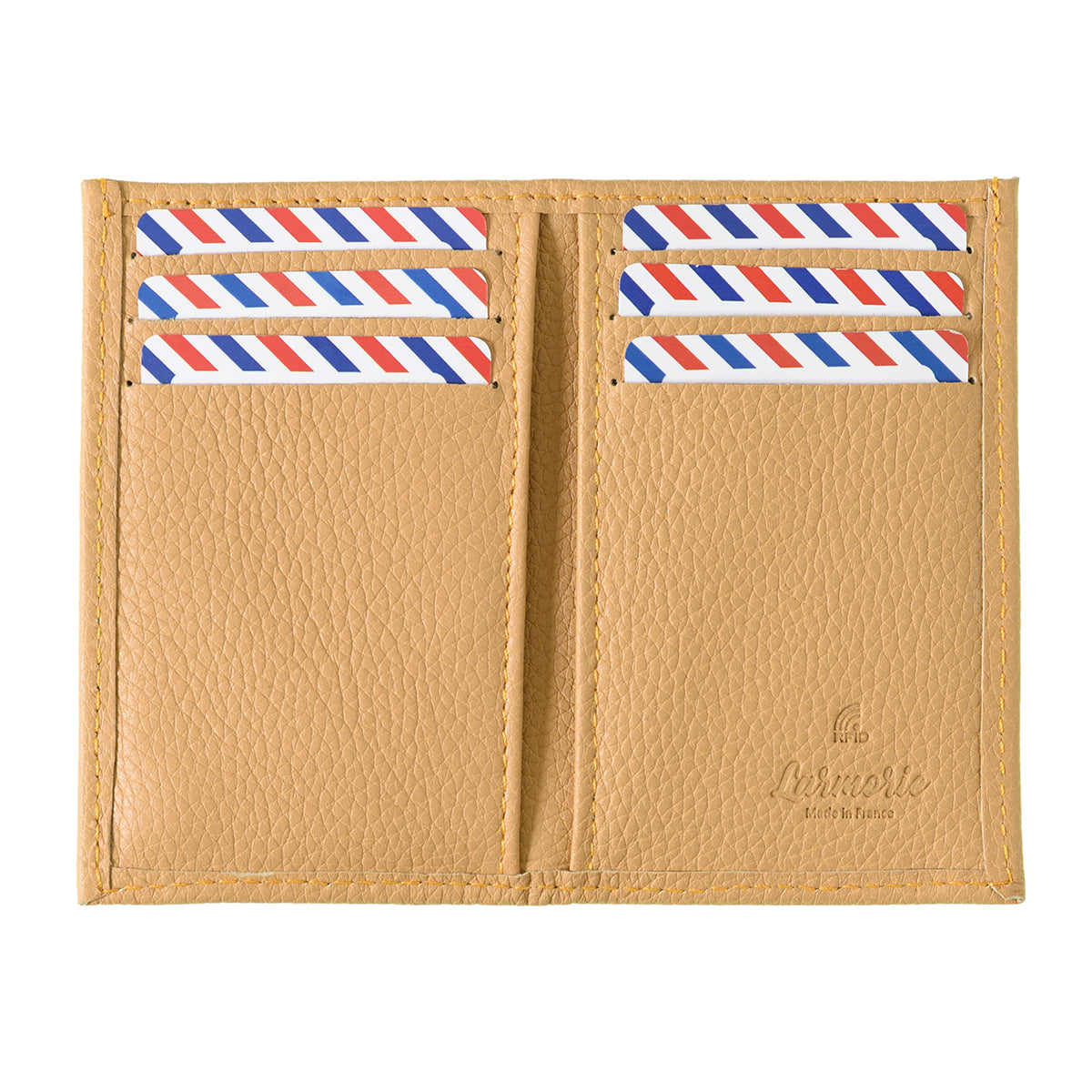Albert Grained Leather Large Burnished Earth Wallet