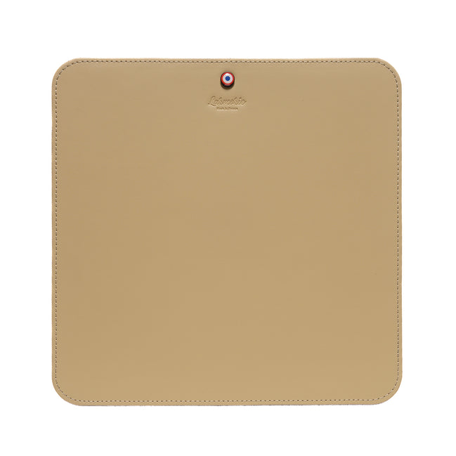 Alphonse Cuir lisse Tapis de souris Flocon Blanc Personnalisé