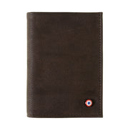 VICTOR Cuir nubuck portefeuille Junior Terre Brunie 2.0