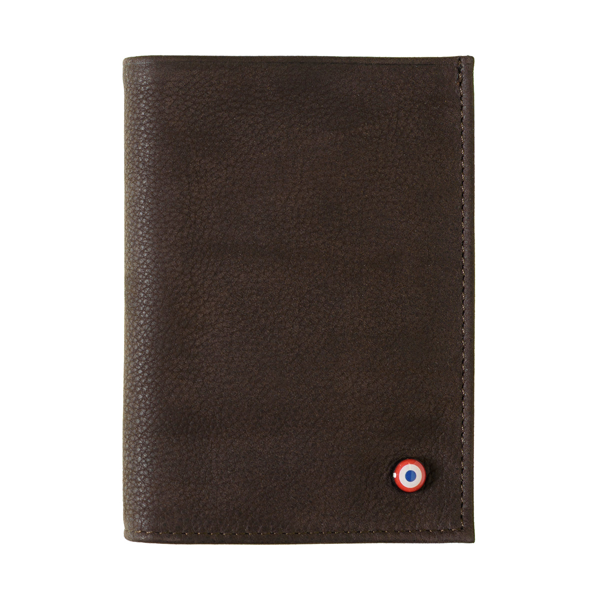 VICTOR Cuir nubuck portefeuille Junior Terre Brunie 2.0