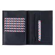 Albert Nubuck Leather Large Blue Moon Wallet