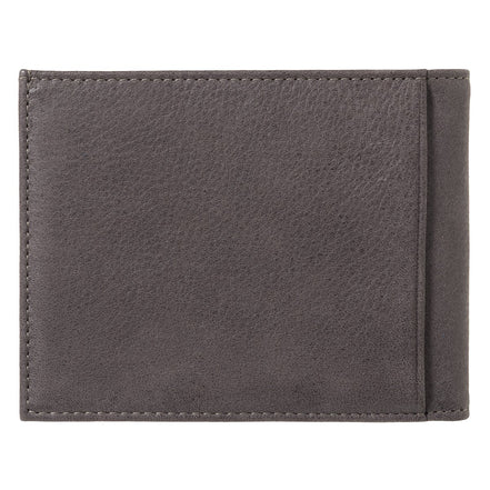 Arthur 2.0 Cuir Nubuck Portefeuille Italien Nuage Gris