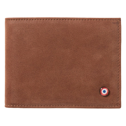 ARTHUR 2.0 Cuir Nubuck Portefeuille Italien Terre Brunie