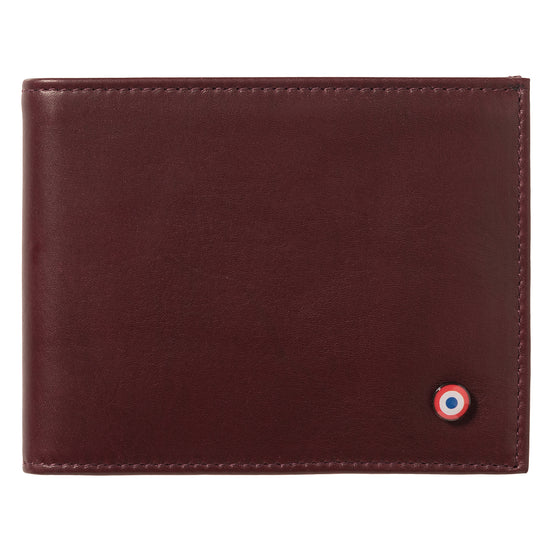 ARTHUR 2.0 Cuir Lisse Portefeuille Italien Vigne Rouge Personnalisé