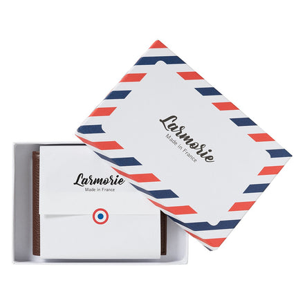 ARTHUR 2.0 Nubuck Leather Italian Wallet Cloud Gray Personalized