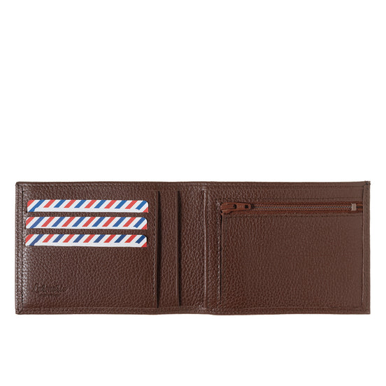 ARTHUR 2.0 Grained Leather Italian Wallet Burnished Earth