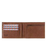 ARTHUR 2.0 Nubuck Leather Italian Wallet Burnished Earth Personalized