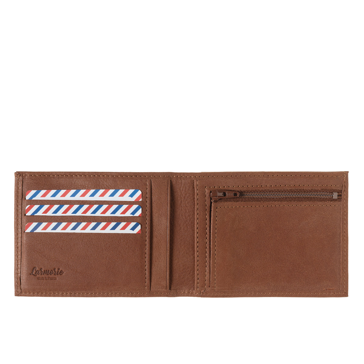 ARTHUR 2.0 Nubuck Leather Italian Wallet Burnished Earth Personalized