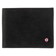 Arthur  Cuir de Poisson et Cuir Nubuck Portefeuille Italien Noir c'est Noir