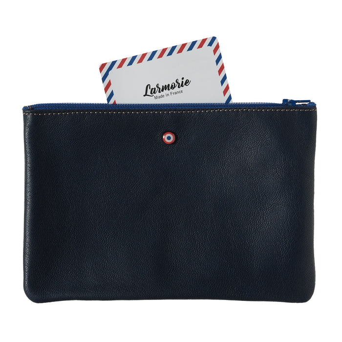 larmorie CAMILLE Cuir de vachette Upcyclé Lune Bleue
