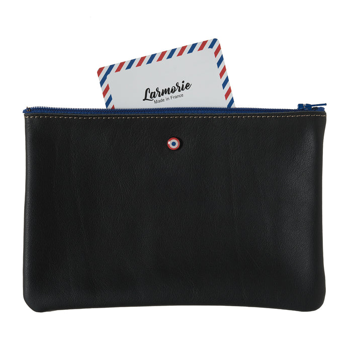 larmorie CAMILLE Cuir de vachette Upcyclé Noir c'est Noir